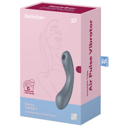 Satisfyer Stimulateur de clitoris Curvy Trinity 1 Satisfyer Gris